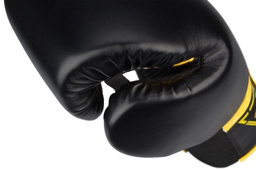 Boxing gloves AVENTO 41BO 12oz black PU leather image 5