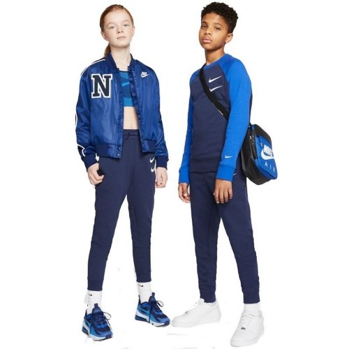 Garās sporta bikses Nike Swoosh Tumši zils image 5