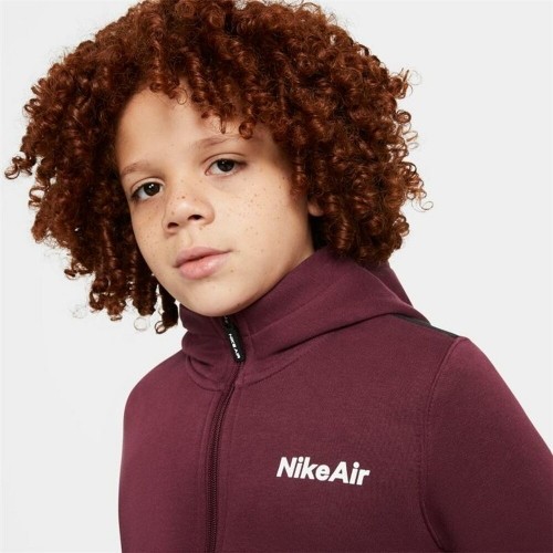 Children's Sports Jacket Nike Air Maroon image 5