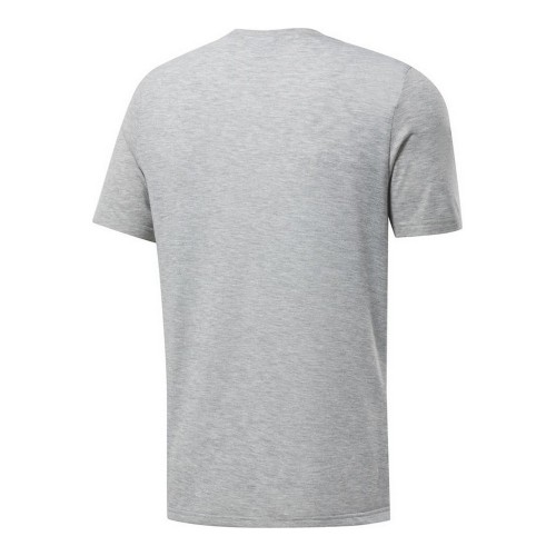 Men’s Short Sleeve T-Shirt Reebok Workout Ready Supremium Grey image 5
