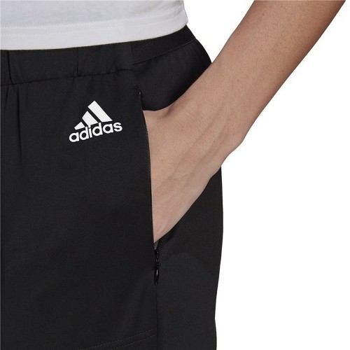 Long Sports Trousers Adidas Sportswear Versatile Lady Black image 5