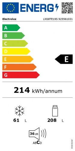 Electrolux ENS6TE19S Iebūvējams ledusskapis image 5