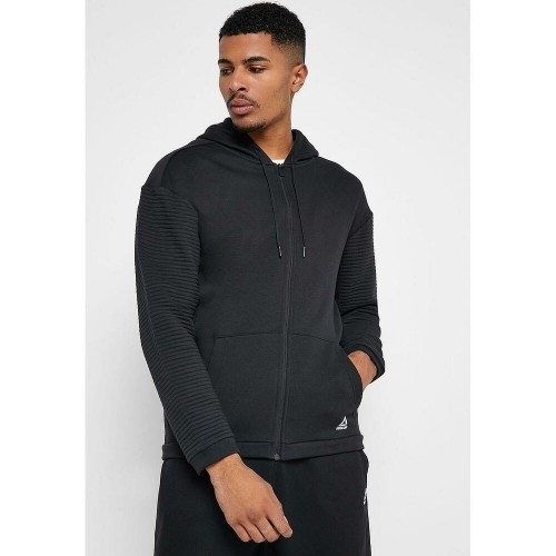 Men’s Zipped Hoodie Reebok WOR FLEECE FZ HOOD EC0900 Black image 5