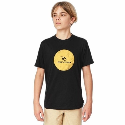 Child's Short Sleeve T-Shirt Rip Curl Corp Icon B Black image 5