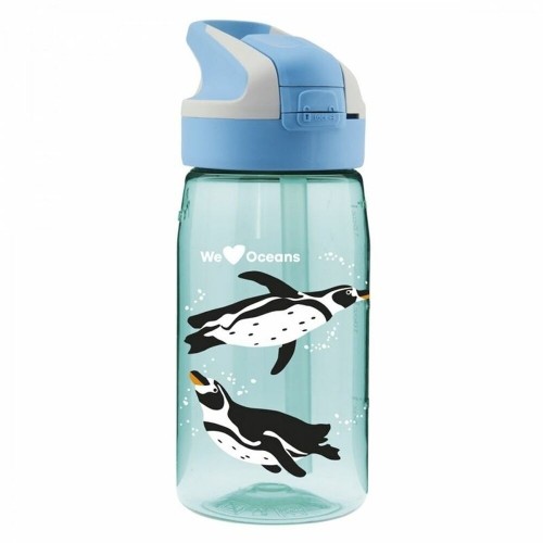 Ūdens pudele Laken Summit Penguin Zils Aquamarine (0,45 L) image 5