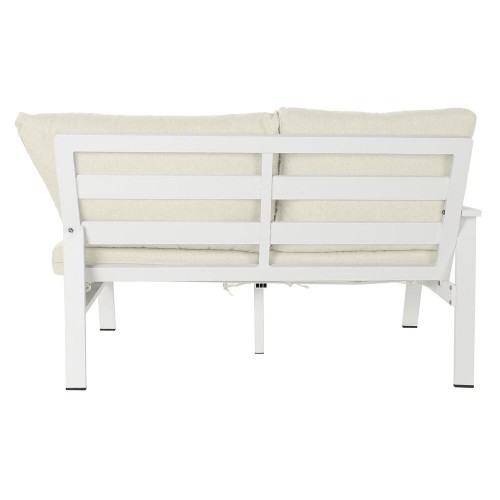 Садовый диван DKD Home Decor Белый Стеклянный полиэстер Алюминий (4 pcs) (212 x 212 x 86 cm) image 5