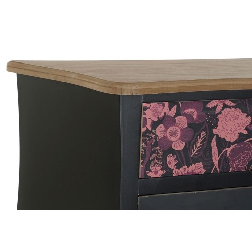 Sideboard DKD Home Decor   Black 76 x 39 x 75,5 cm Pink Brown MDF Wood image 5