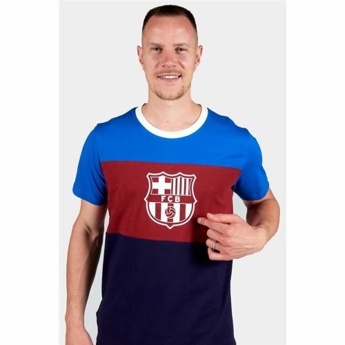 Men's Short-sleeved Football Shirt F.C. Barcelona Blue image 5