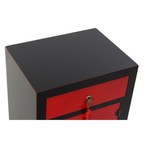 Nightstand DKD Home Decor Black Red Fir MDF Wood 45 x 35 x 66 cm image 5