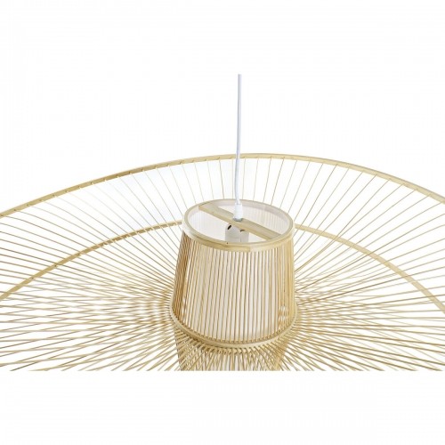 Ceiling Light DKD Home Decor White Natural Bamboo 50 W 100 x 100 x 32 cm image 5