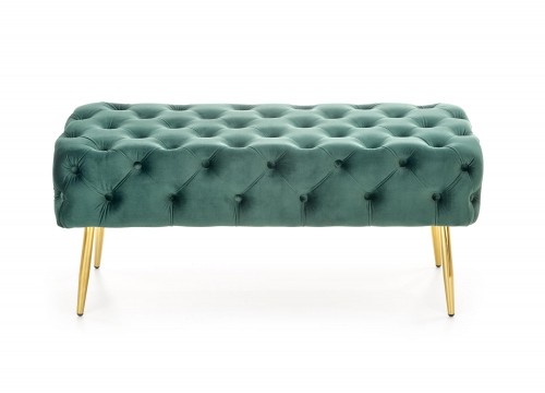 Halmar ATHENA bench color: dark green / gold image 5