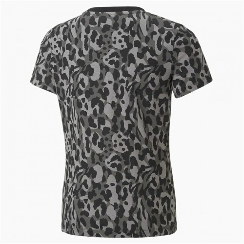 Child's Short Sleeve T-Shirt Puma Alpha AOP Black image 5