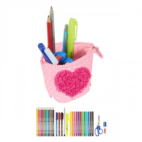 Pencil Holder Case Safta Love Yourself Pink (32 Pieces) image 5