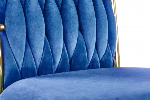 Halmar K436 chair color: dark blue / gold image 5
