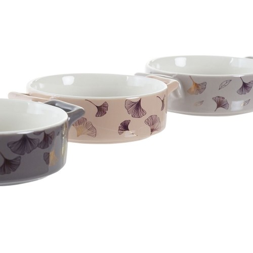 Bļoda DKD Home Decor Metāls Porcelāns Bone China Moderns (16,8 x 12,5 x 4,3 cm) (4 gb.) image 5