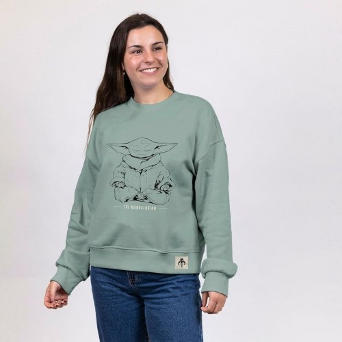 Women’s Sweatshirt without Hood The Mandalorian Green Light Green image 5