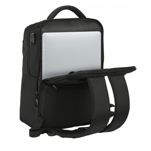 Laptop Backpack Sevilla Fútbol Club Premium 15,6'' Black (31 x 44 x 13 cm) image 5