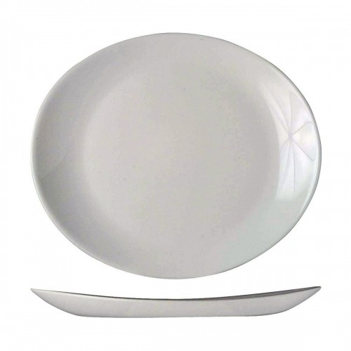 Flat Plate Arcoroc Restaurant 30 x 26 cm White Glass (6 Units) image 5
