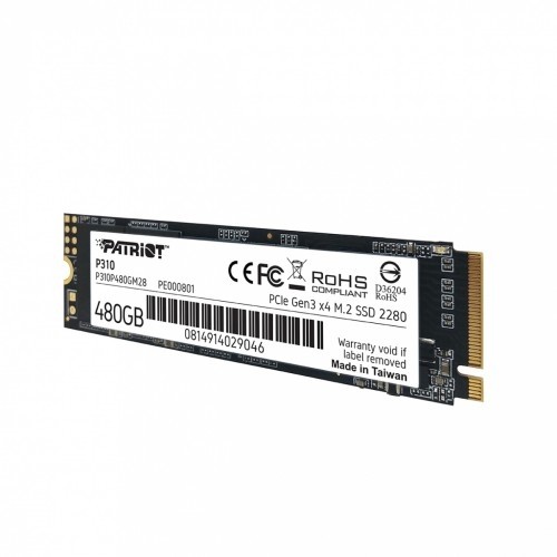 Patriot SSD drive P310 480GB M.2 2280 1700/1500 PCIe NVMe Gen3 x 4 image 5