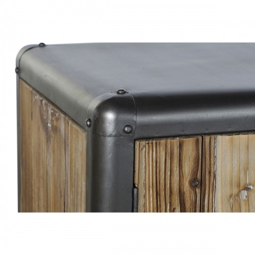 Sideboard DKD Home Decor 144 x 45 x 75 cm Fir Natural Metal Light grey image 5