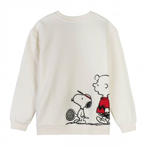 Толстовка без капюшона женская Snoopy Бежевый image 5