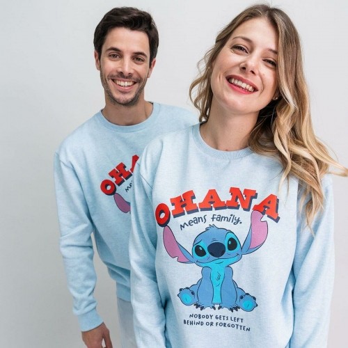 Unisex Sporta Krekls bez Kapuča Stitch Gaiši Zils image 5