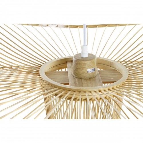 Ceiling Light DKD Home Decor Brown Bamboo 50 W 60 x 60 x 28 cm image 5