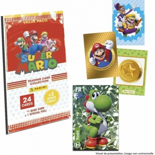 Chrome Pack Panini Super Mario Trading Cards image 5