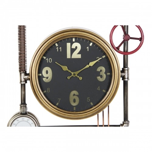 Wall Clock DKD Home Decor Valves Crystal Golden Iron (50,5 x 12 x 73 cm) image 5