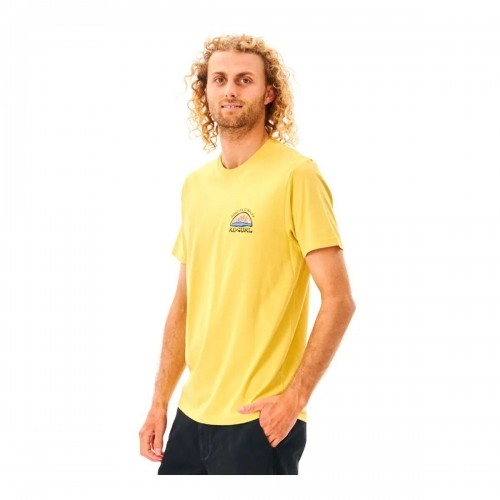 Vīriešu Krekls ar Īsām Piedurknēm Rip Curl Dzeltens image 5