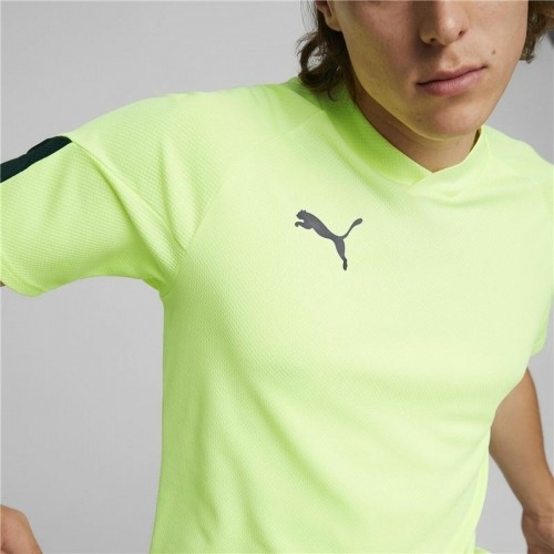 Men’s Short Sleeve T-Shirt Puma Individual Final Lime green Men image 5