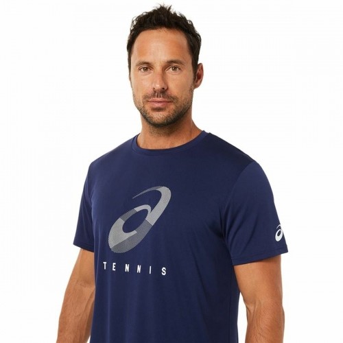 Men’s Short Sleeve T-Shirt Asics Court Blue image 5