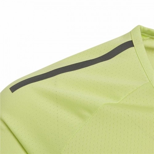 Child's Short Sleeve T-Shirt Adidas Training Cool tee Lime green image 5
