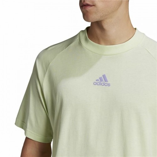Vīriešu Krekls ar Īsām Piedurknēm Adidas Essentials Brandlove Dzeltens image 5