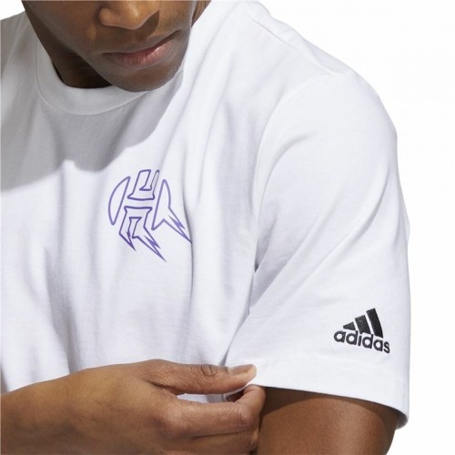 Vīriešu Krekls ar Īsām Piedurknēm Adidas Avatar James Harden Graphic Balts image 5