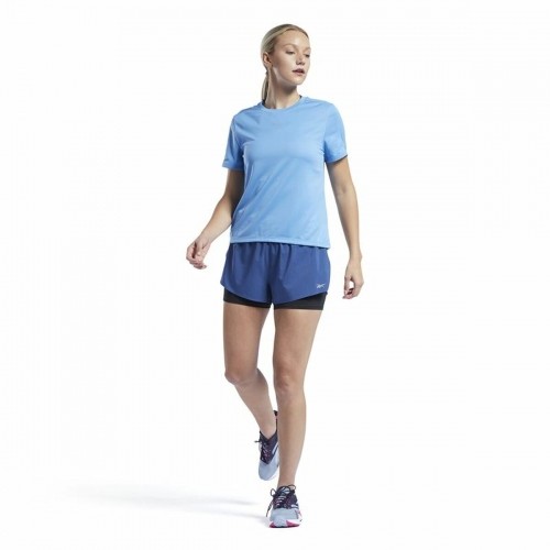 Sieviešu Krekls ar Īsām Piedurknēm Reebok Speedwick Gaiši Zils image 5