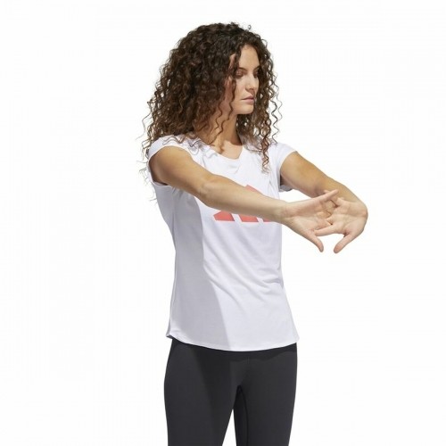 Women’s Short Sleeve T-Shirt Adidas Training 3B White image 5