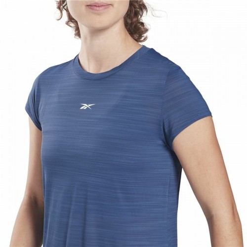 Women’s Short Sleeve T-Shirt Reebok Workout Ready Dark blue image 5