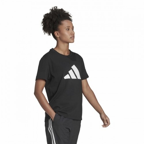 Men’s Short Sleeve T-Shirt Adidas Future Icons Black image 5