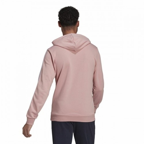 Men’s Hoodie Adidas Essentials Wonder Mauve 3 Stripes Pink image 5
