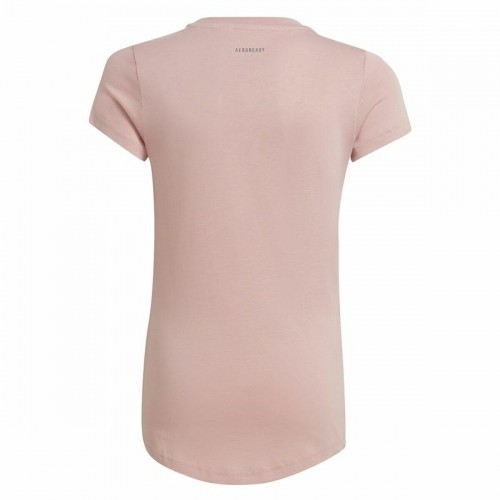 Child's Short Sleeve T-Shirt Adidas Girl Power Pink image 5