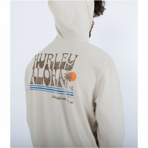 Vīriešu Sporta Krekls ar Kapuci Hurley Bēšs image 5