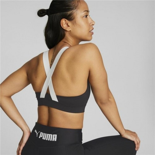 Sports Bra Puma Black White Multicolour image 5