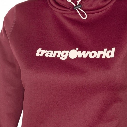 Толстовка с капюшоном женская Trangoworld Тёмно Бордовый image 5