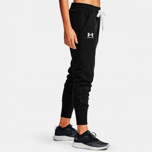 Длинные спортивные штаны Under Armour Женщина Чёрный image 5