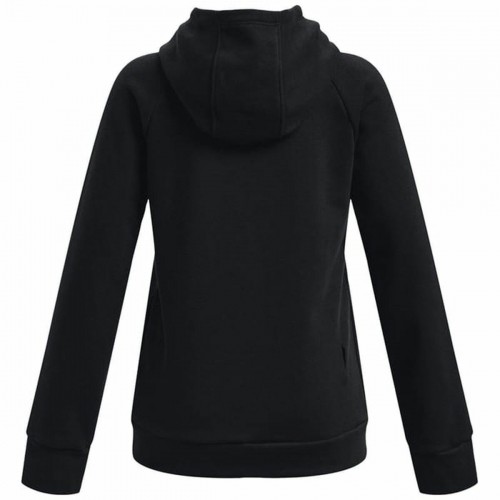 Hooded Sweatshirt for Girls Under Armour Rival Big Logo Black image 5