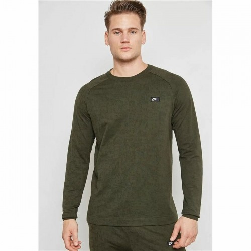 Men’s Sweatshirt without Hood Nike Modern Green image 5