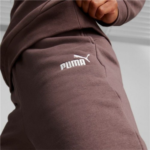 Спортивные штаны для взрослых Puma Ess+ Embroidery High-Waist Коричневый Женщина image 5