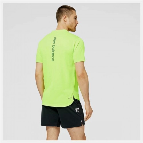 Спортивная футболка с коротким рукавом New Balance Лаймовый зеленый image 5