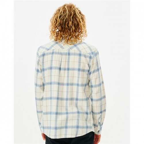 Men’s Long Sleeve Shirt Rip Curl Checked in Flannel Franela White image 5